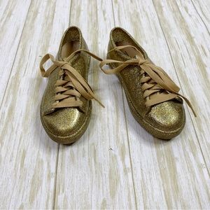 Mini Melissa Mel Be Gold Sneakers